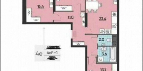 3-комн квартира Октябрьская наб,  д. 40