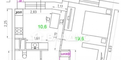 1-комн квартира Обуховской обороны пр-кт,  д. 110,  к. 1