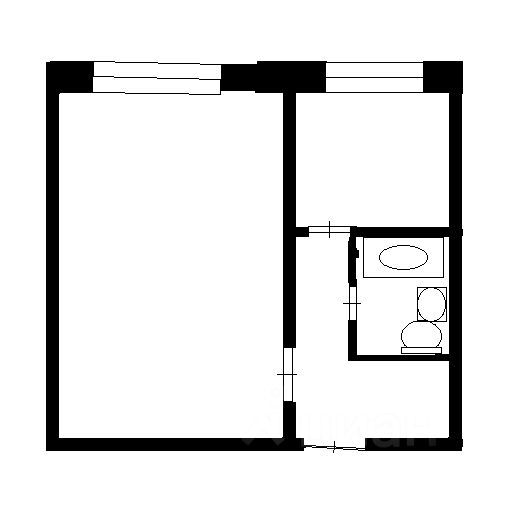 Продажа 1-комн квартиры на вторичном рынке 1-й мкр,  д. 15