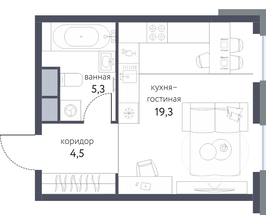 Продажа студии Москва г., Тагильская ул.,  к. 3