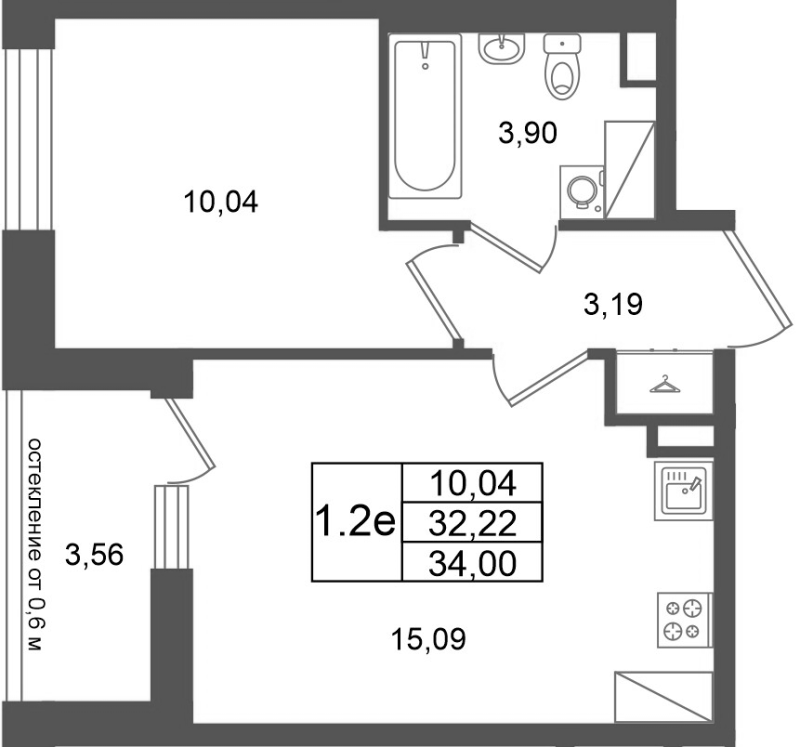 Продажа 1-комн квартиры в новостройке Новосаратовка д., Покровская Дорога ул.,  к. 14.1