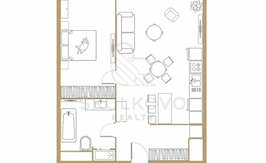 Продажа 2-комн квартиры на вторичном рынке ул Поварская,  д. 8/1,  к. 1