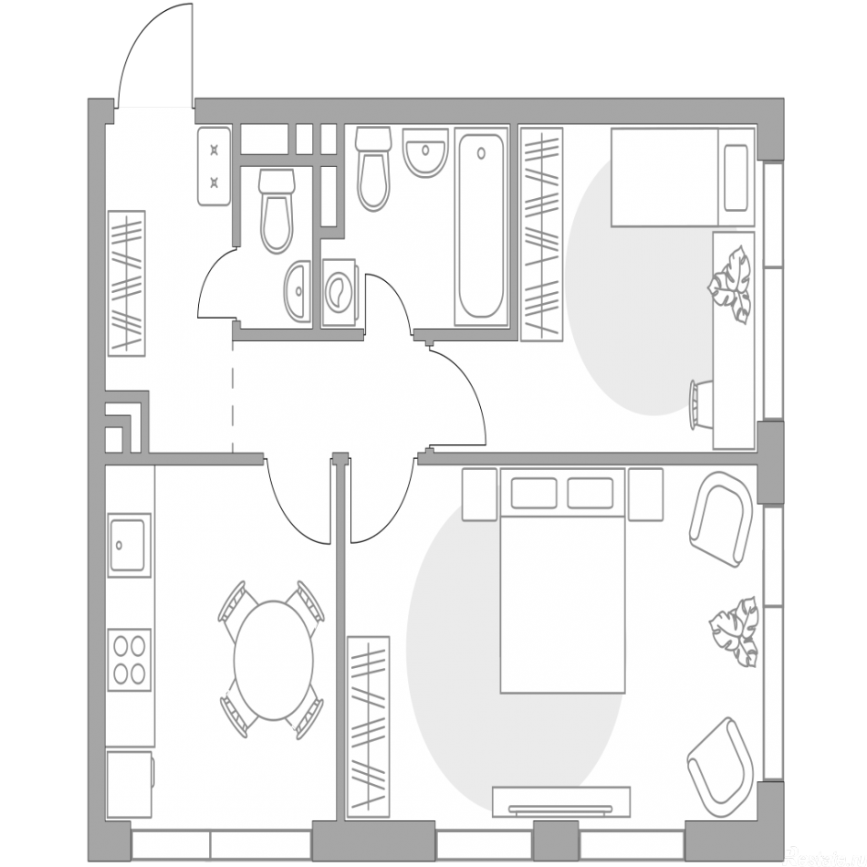 Продажа 2-комн квартиры в новостройке , Рязанский проспект, 4Ас2