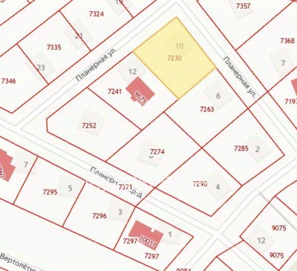 Продажа земли д. Вартемяги, улица Планерная, 10