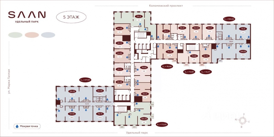 Продажа офиса Коломяжский пр-кт,  д. 19