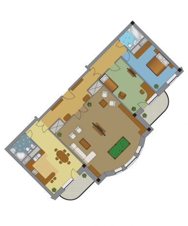 Планировка ЖК Сосны Николина Гора,  м2