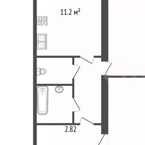 2-комн квартира улица Шевченко, 23к1