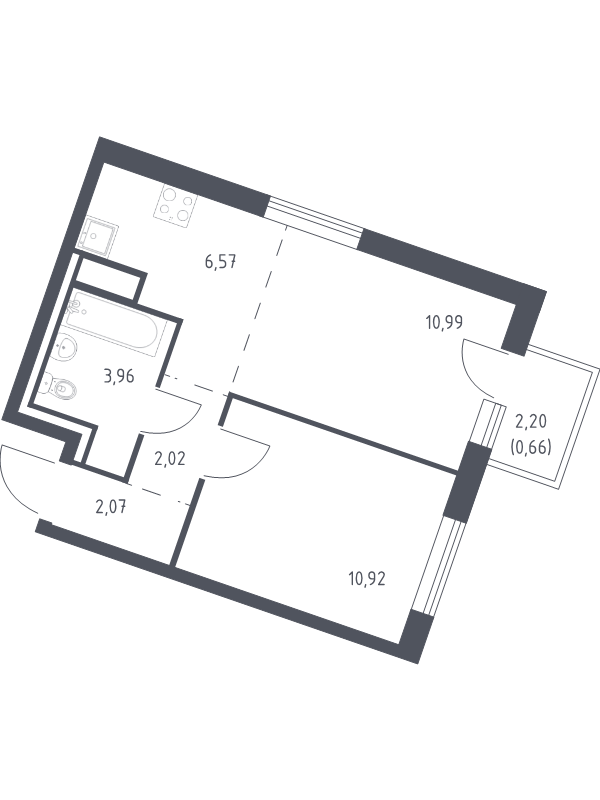 Продажа 1-комн квартиры в новостройке Лаголово д., Гатчинское ш.,  к. 4