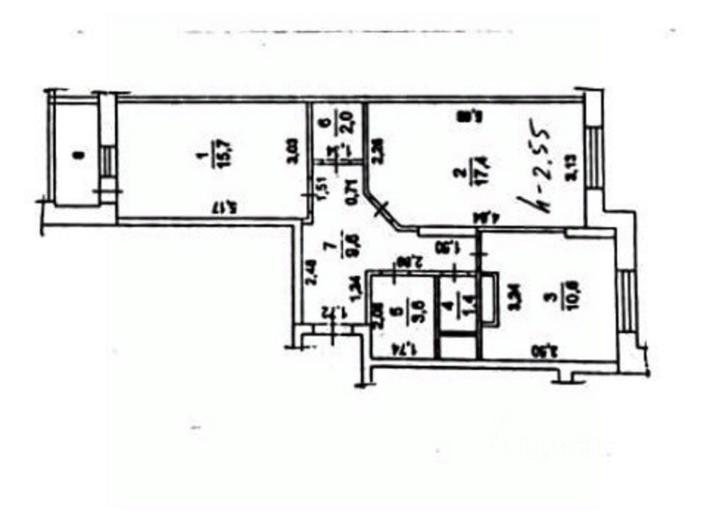Продажа 2-комн квартиры на вторичном рынке Ивантеевка, Трудовая улица, 22
