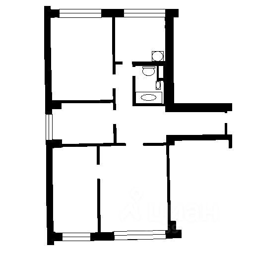 Аренда 4-комн квартиры на вторичном рынке Беловежская улица, 17