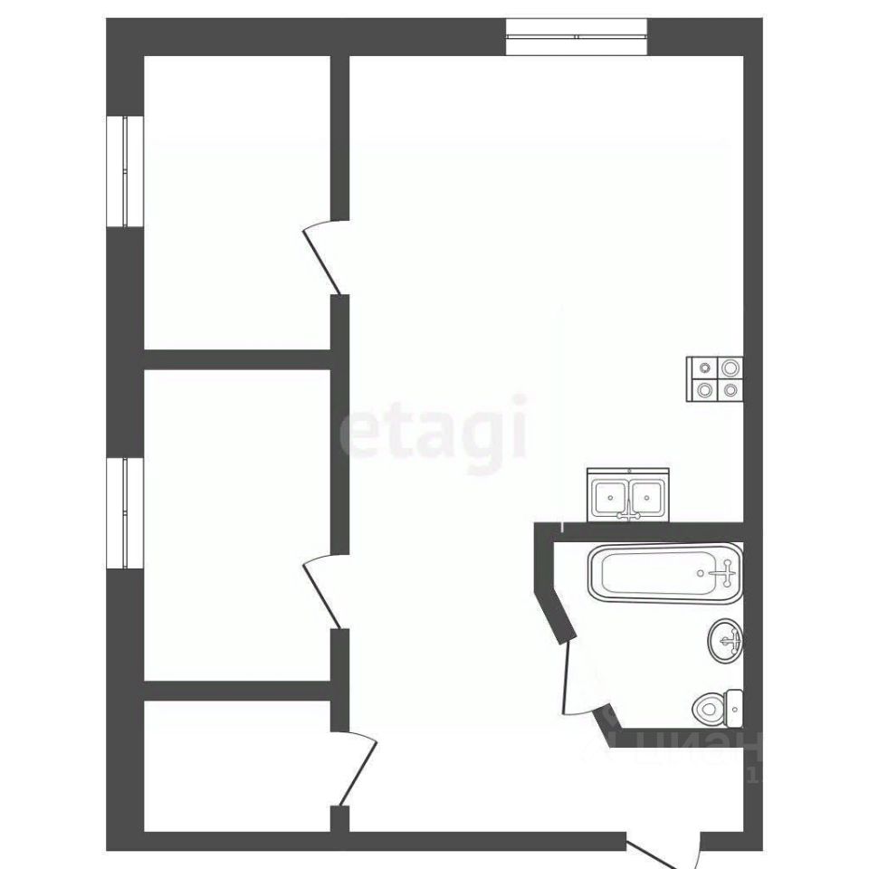 Продажа 2-комн квартиры на вторичном рынке Одинцово, Можайское шоссе, 122