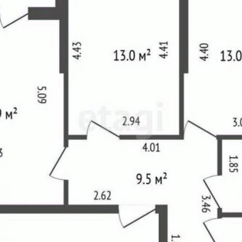 2-комн квартира Юнтоловский проспект,  д. 49 к1