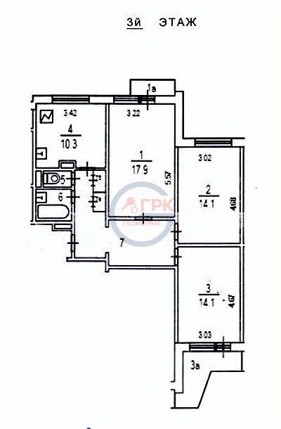 Продажа 3-комн квартиры на вторичном рынке улица Ивана Сусанина, 2К1