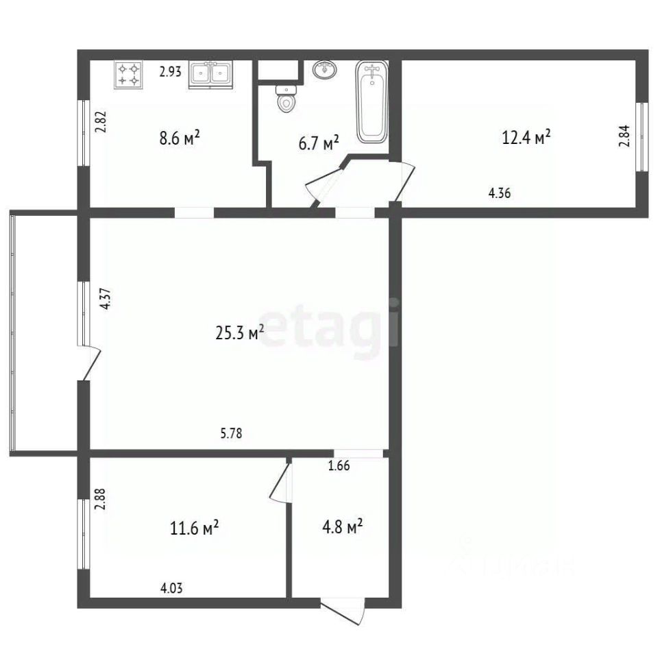 Продажа 3-комн квартиры на вторичном рынке Сертолово, Центральная улица, 10к1