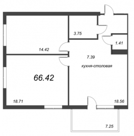 Продажа 2-комн квартиры в новостройке Всеволожск г., Дорога Жизни ш.,  к. 4.6