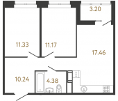Продать Квартиры в новостройке Санкт-Петербург г., Парашютная ул.   2