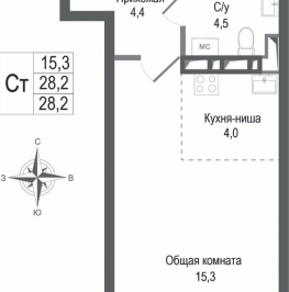 Продажа студии Королев г, к. 2 Продажа студии Королев г, к. 2