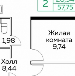 Продажа 2-комн квартиры на вторичном рынке Мытищи г, Новомытищинский пр-кт,  д. 4А