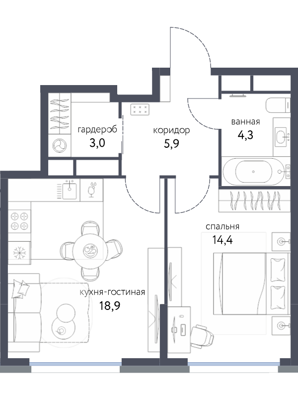 Продажа 1-комн квартиры в новостройке Москва г., Тагильская ул.,  к. 3