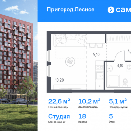 Продажа студии Мисайлово д, микрорайон Пригород Лесное, к18 Продажа студии Мисайлово д, микрорайон Пригород Лесное, к18