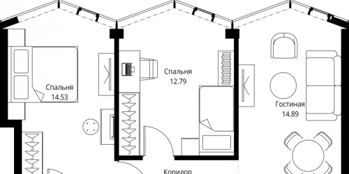 2-комн квартира Москва г., Мира пр-кт,  к. 3
