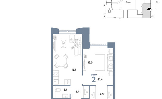 Продажа 2-комн квартиры в новостройке ул Иловайская,  д. 3,  к. 7