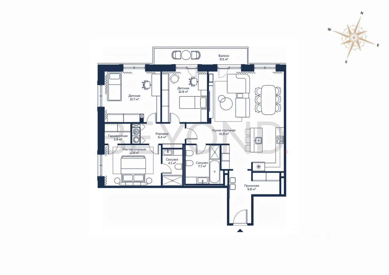 Продажа 4-комн квартиры на вторичном рынке Таманская улица, 1к3с9