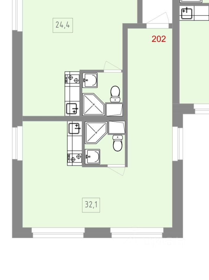 Продажа 2-комн квартиры на вторичном рынке улица Короленко, 5А