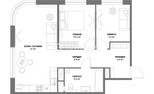 Продажа 2-комн квартиры на вторичном рынке Золоторожский проезд