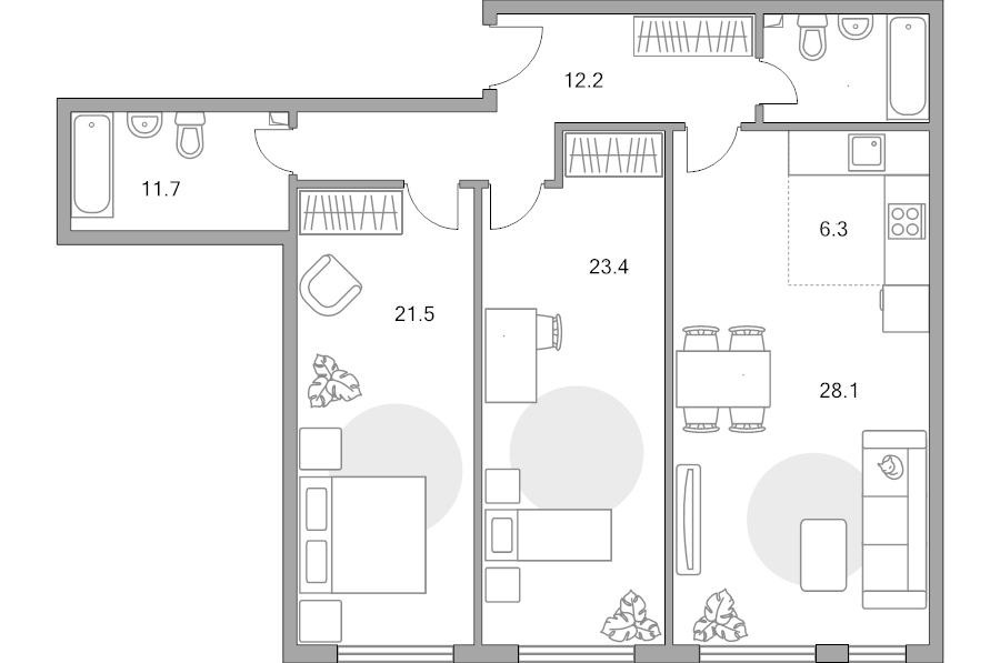 Продажа 2-комн квартиры в новостройке Москва г., Верхнелихоборская ул.,  к. 5