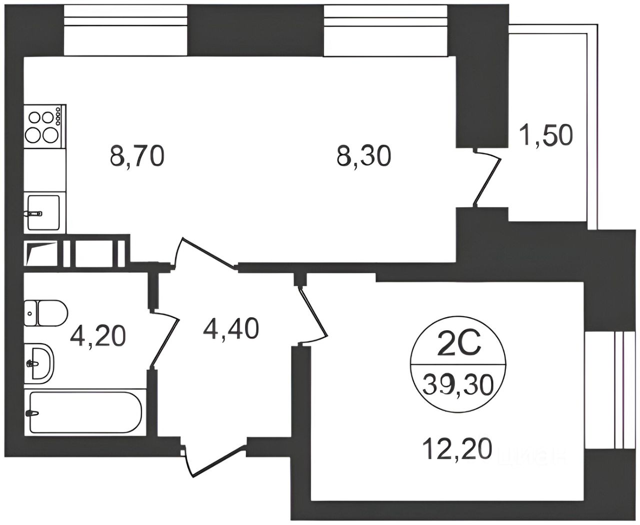 Продажа 1-комн квартиры на вторичном рынке Зенино ЖК Самолет мкр, Люберцы, улица Камова,  д. 5к2