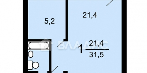 1-комн квартира Балаклавский пр-кт,  д. 4,  к. 5