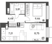 Продать Квартиры в новостройке Пушкино г., Зелёная Роща ул.   12