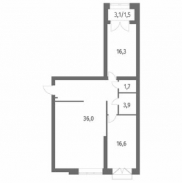 Продажа 2-комн квартиры на вторичном рынке улица Академика Константинова,  д. 1 к1 с1