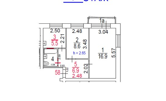 Продажа 2-комн квартиры на вторичном рынке Докукина ул