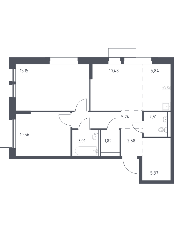 Продажа 2-комн квартиры в новостройке Балашиха г., Балашихинское ш.,  к. 8