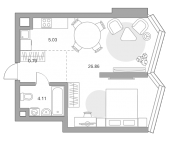 Продать Квартиры в новостройке Народного Ополчения ул   1