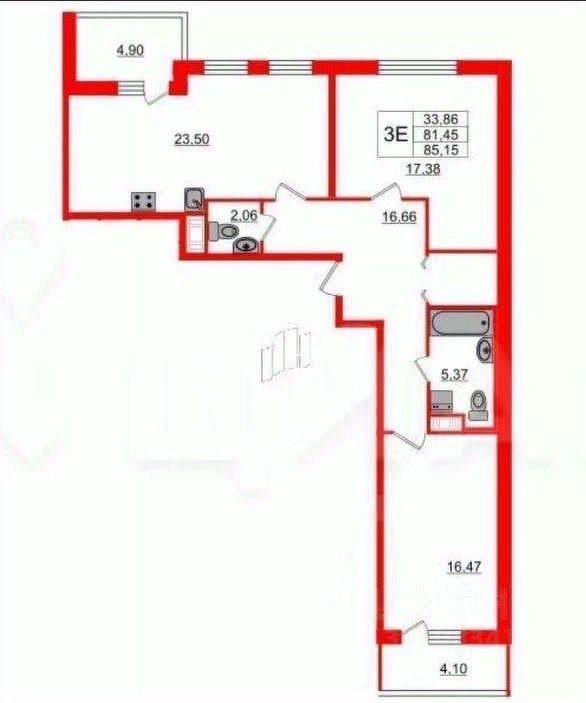 Продажа 3-комн квартиры на вторичном рынке улица Среднерогатская, 13к1