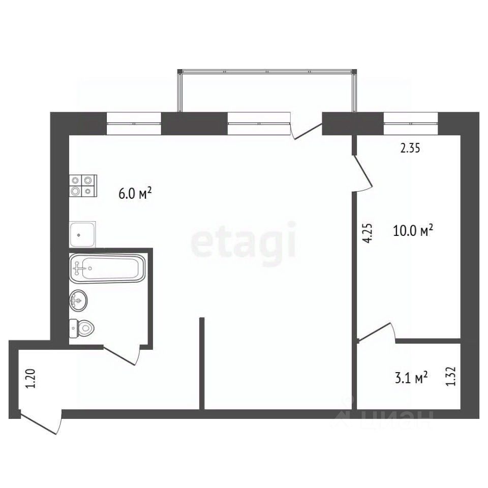 Продажа 2-комн квартиры на вторичном рынке пос. Горки-2, 36