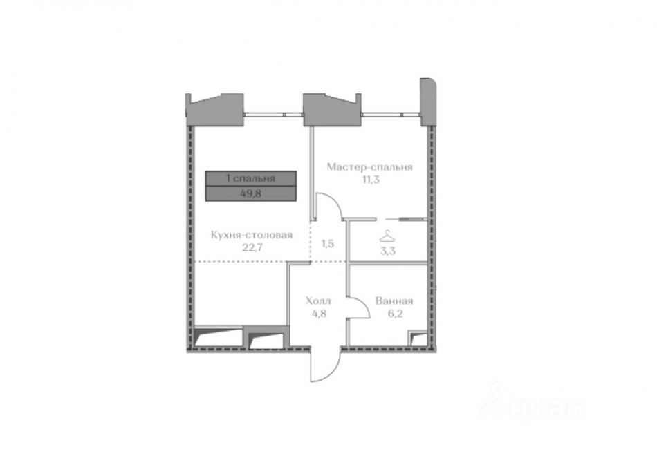 Продажа 2-комн квартиры в новостройке Лужнецкая наб,  д. 10А с16