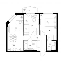 Продажа 2-комн квартиры в новостройке ул. Руставели, вл. 14, корп. 3 Продажа 2-комн квартиры в новостройке ул. Руставели, вл. 14, корп. 3