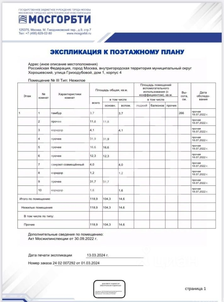 Продажа ПСН улица Гризодубовой,  д. 1 к4