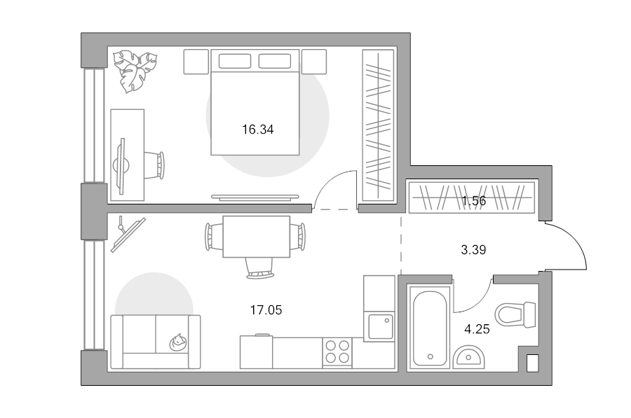 Продажа 1-комн квартиры в новостройке Москва г., Народного Ополчения ул.,  к. 1