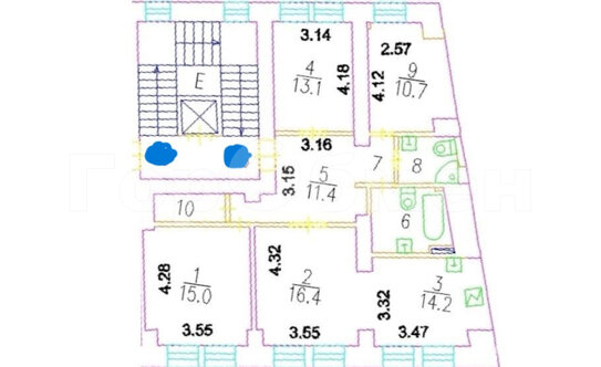 Продажа 4-комн квартиры на вторичном рынке ул Пятницкая,  д. 59/19,  к. 5