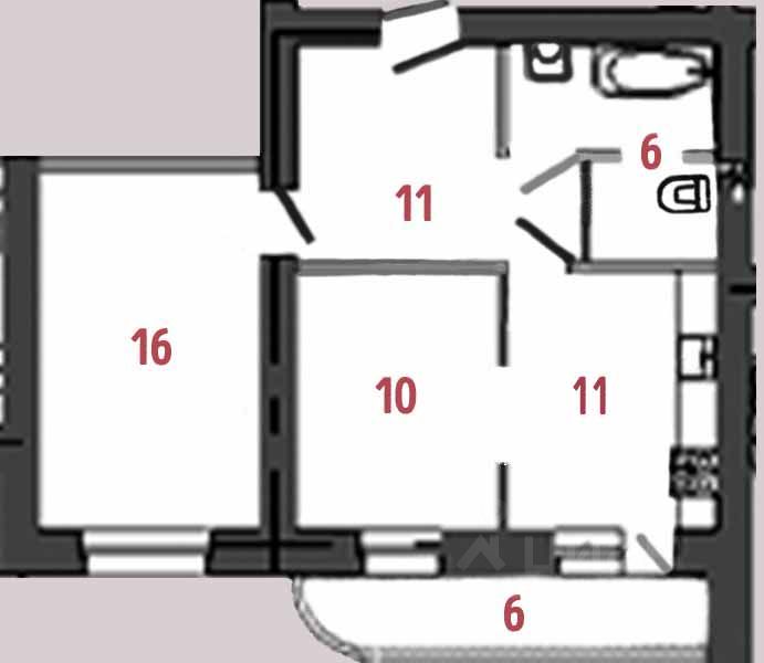 Продажа 2-комн квартиры на вторичном рынке Западный мкр, улица Дружбы, 6к1