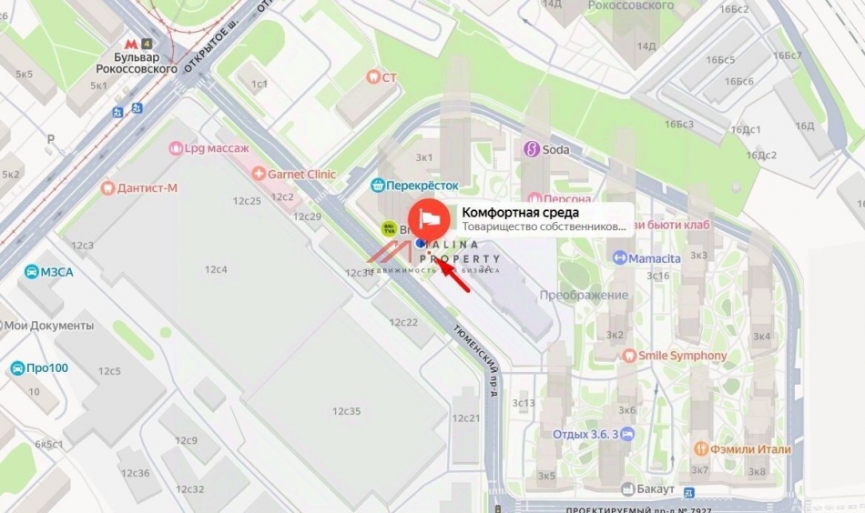 Продажа торгового помещения Тюменский проезд