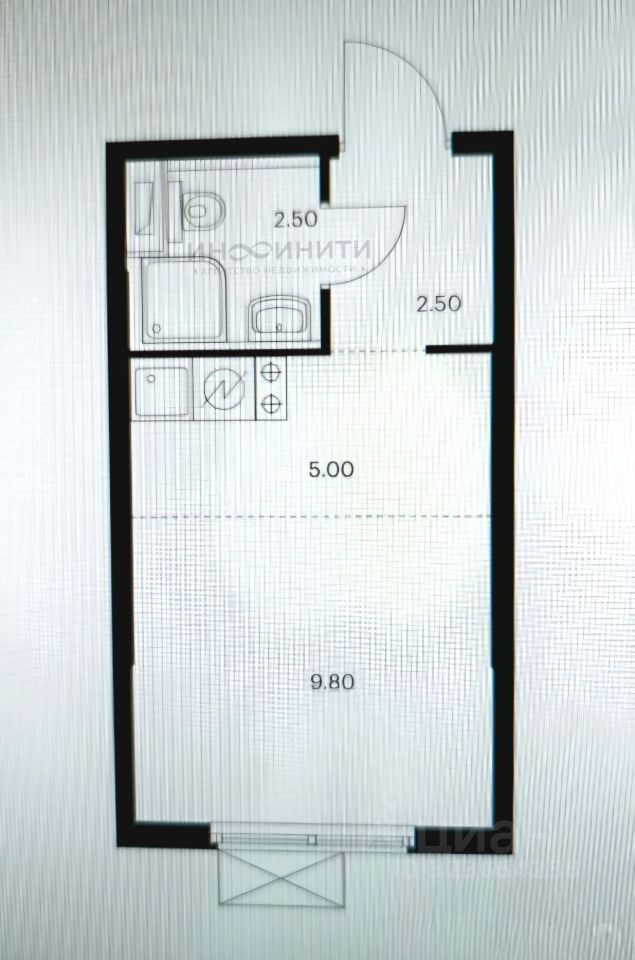 Продажа студии улица Александры Монаховой, 83