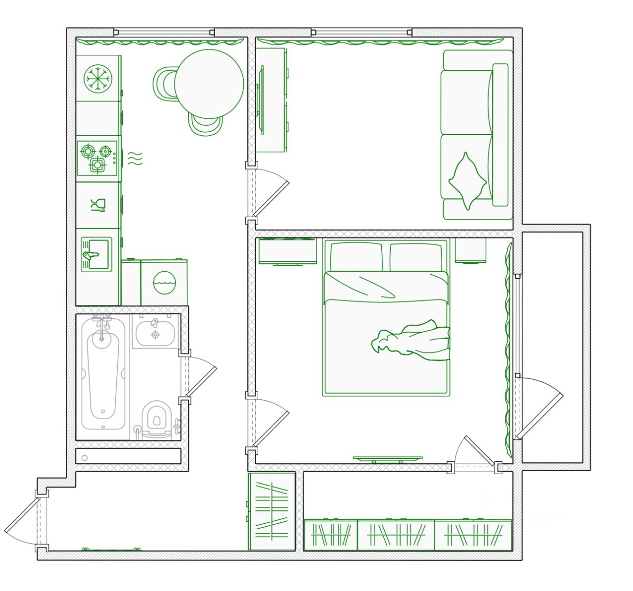 Продажа 2-комн квартиры на вторичном рынке Ломоносовский проспект, 3К3