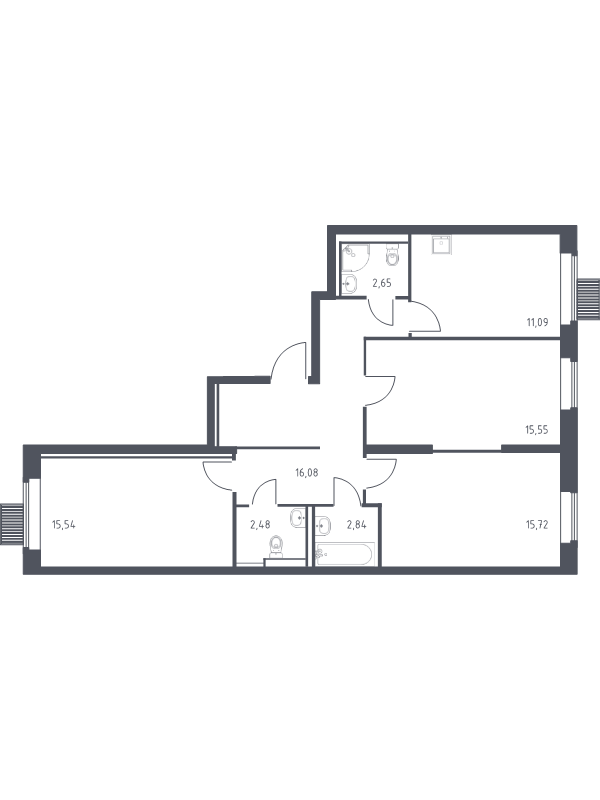 Продажа 3-комн квартиры в новостройке Путилково д., Путилковское ш.,  к. 28