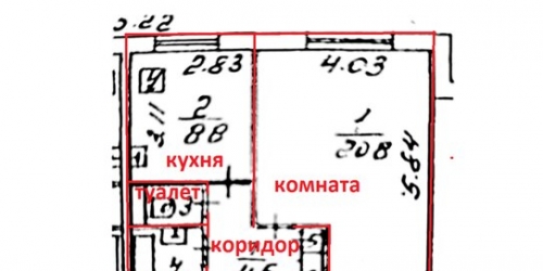 2-комн квартира ул Молодогвардейская,  д. 24